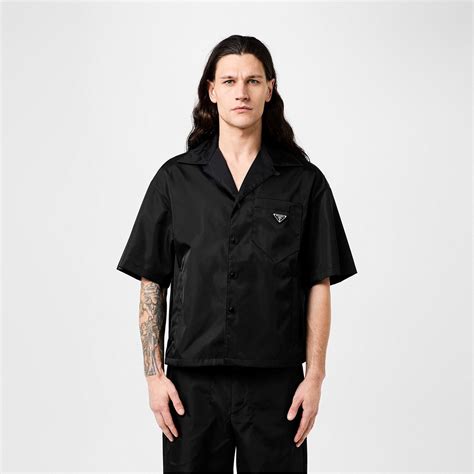 prada nylon bowling shirt